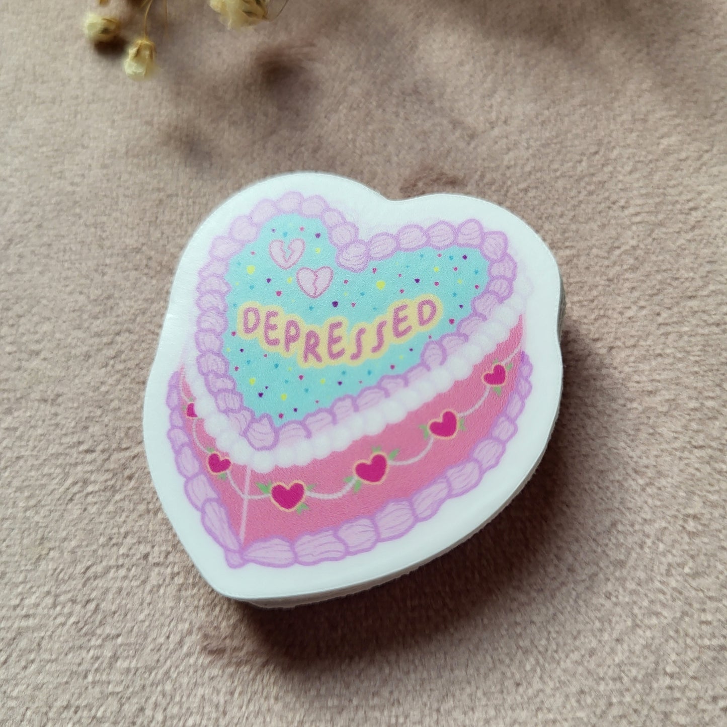 Depressed | I Can Do It With a Broken Heart Sticker