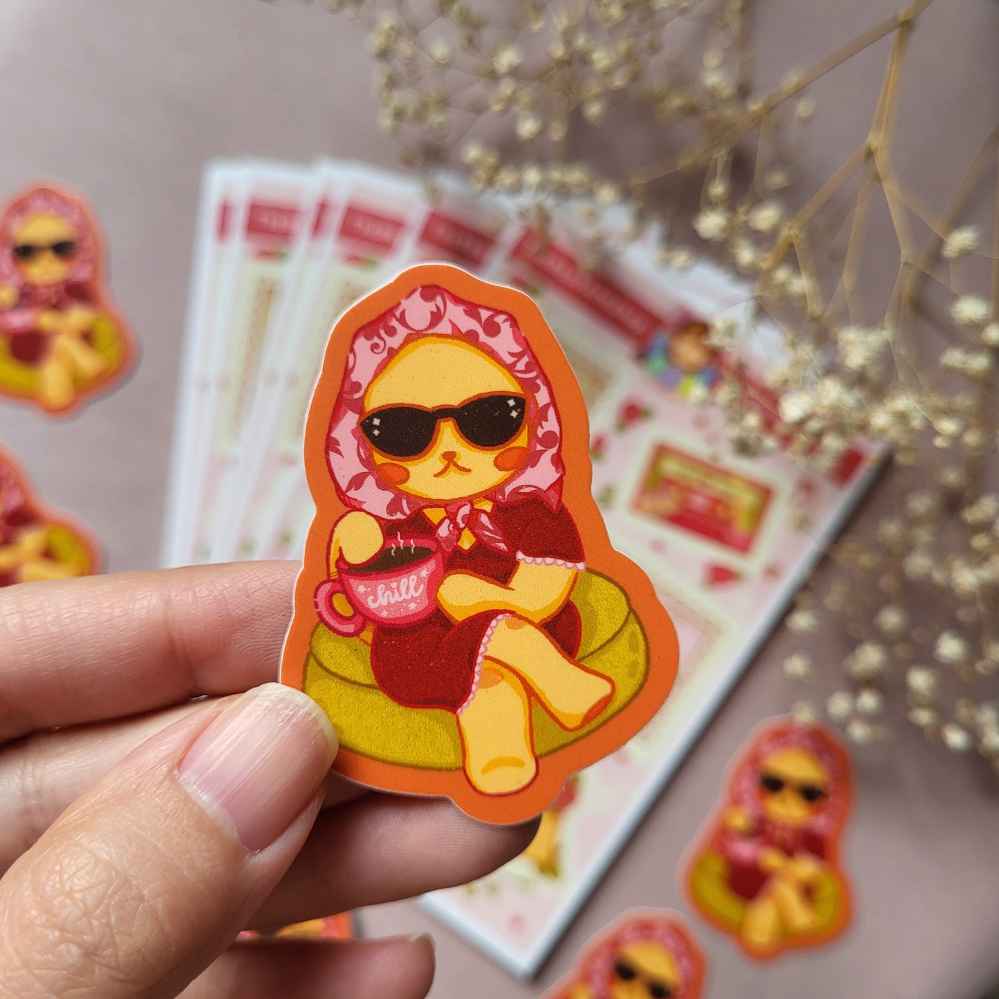 Chill Cat Sticker