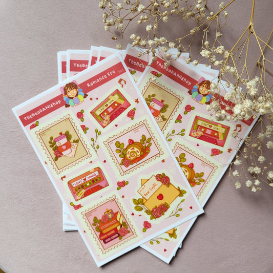 Romantic Bookish Sticker Sheet