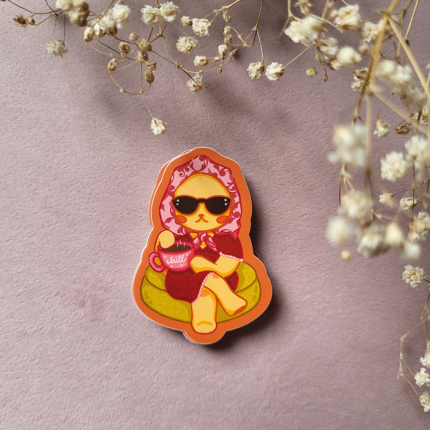 Chill Cat Sticker